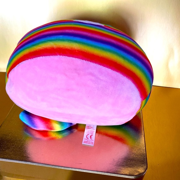 TY SQUISH -A-BOO UNICORN RAINBOW CAT HEATHER PLUSH EMBROIDERED FACE 2 ULTRA SOFT - Picture 8 of 9